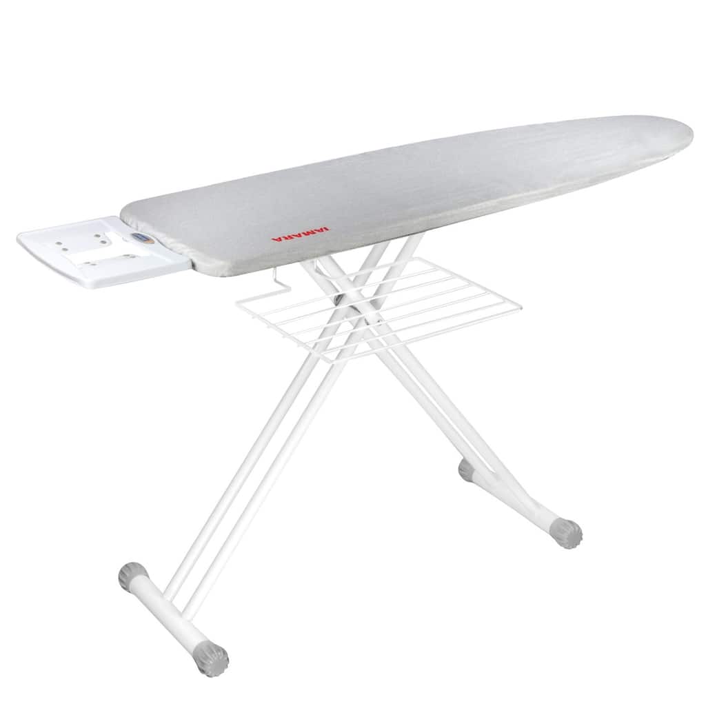 Steel Mesh Ironing Board with Solid Steam Iron Rest and Cotton Cover