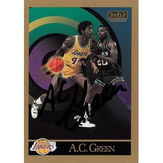 Shop Ac Green Signed Los Angeles Lakers 199091 Skybox Basketball