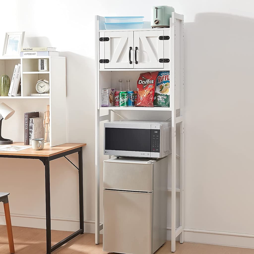 Yak About It® Dorm Hutch - Over the Fridge Organizer by DormCo - 23.60"L x 9.85"D x 74"H