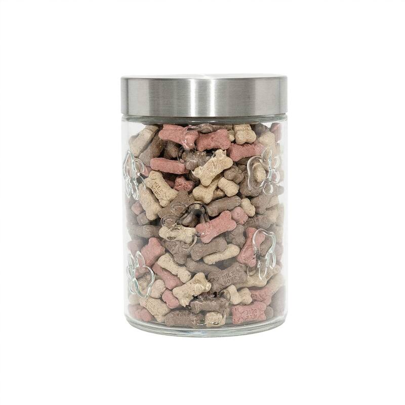 Amici Pet Maxwell Collection Paw Glass Storage Canister