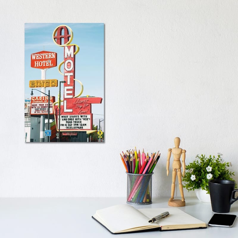 iCanvas "American West - Old Las Vegas" by Philippe Hugonnard Canvas Print - 12x8x0.75
