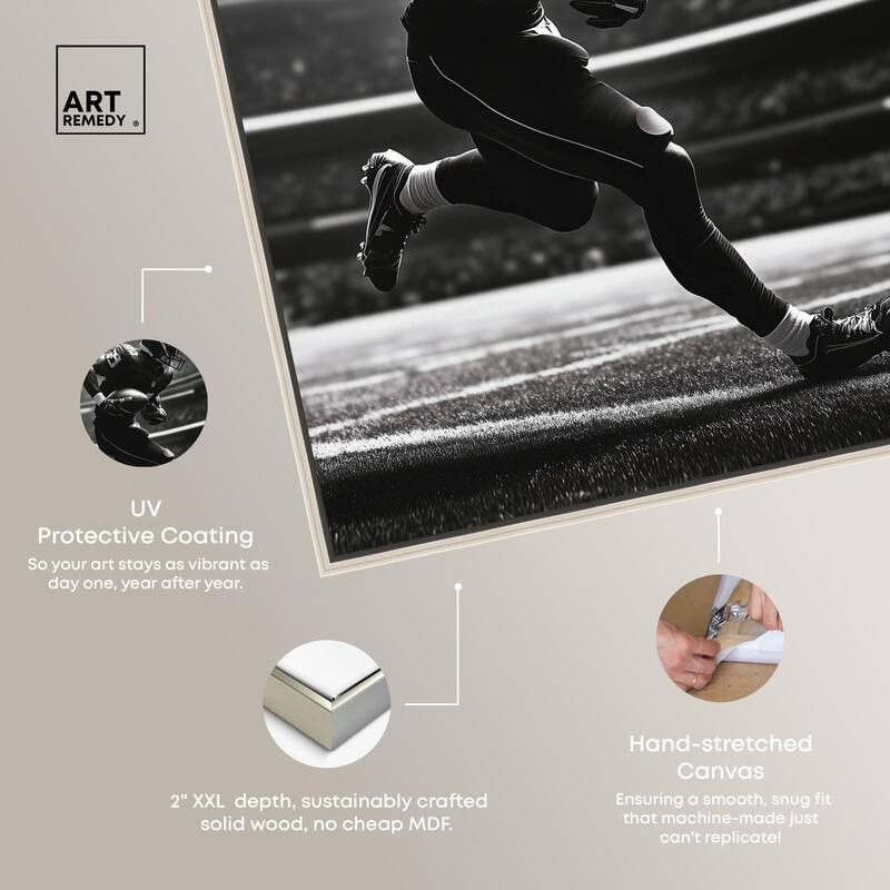 Football Stadium Canvas by Art Remedy