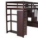 preview thumbnail 31 of 30, Kids Twin Size Loft Bed with Storage Drawers and Built-in Stairs Cabinet, Wooden Bed Frame with Guardrails and Shelving