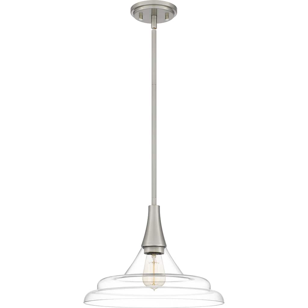 Grayton 1-Light Brushed Nickel Pendant - Brushed Nickel