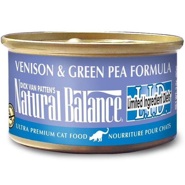 Shop Natural Balance L I D Venison Green Pea Formula Canned Cat Food 3oz Overstock 20961806