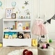 preview thumbnail 1 of 3, Costway Children's Multi-Functional Bookcase Toy Storage Bin Kids