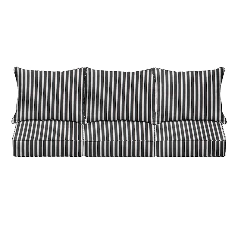 Sorra Home Sunbrella Outdoor Deep Seating Sofa Pillow and Cushion Set