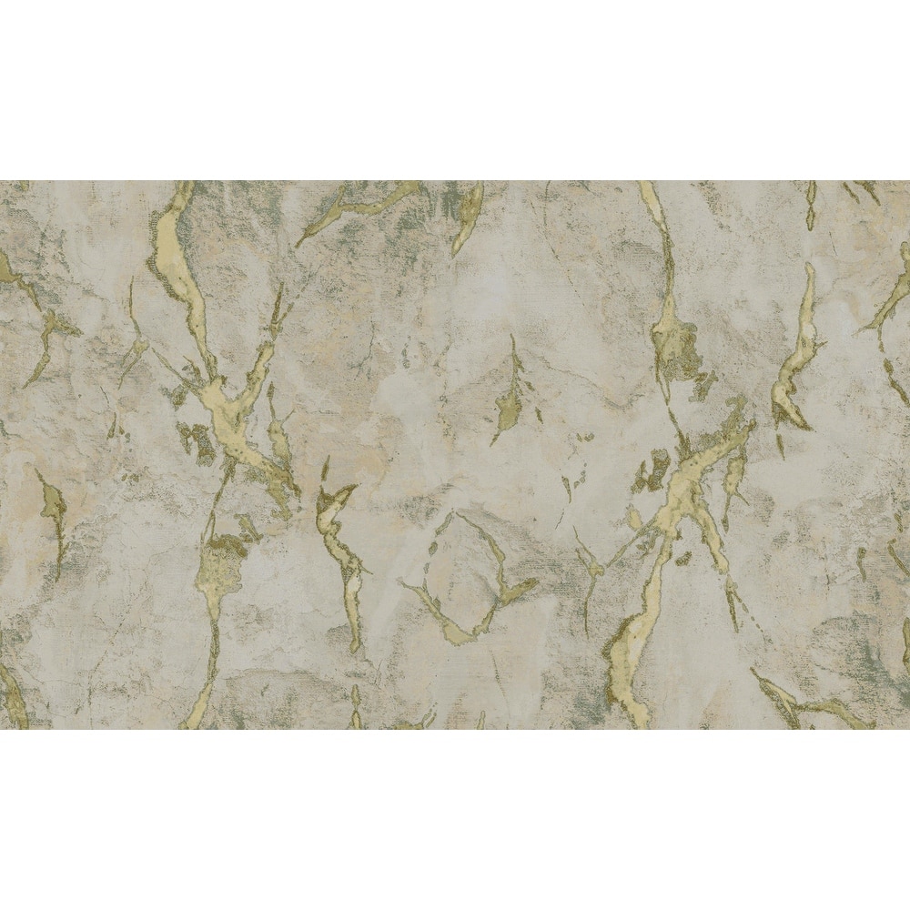 Galerie Wallcoverings Italian Design Collection Marmo Marble Effect Vinyl on Non-woven Metallic Wallpaper Roll Double Width