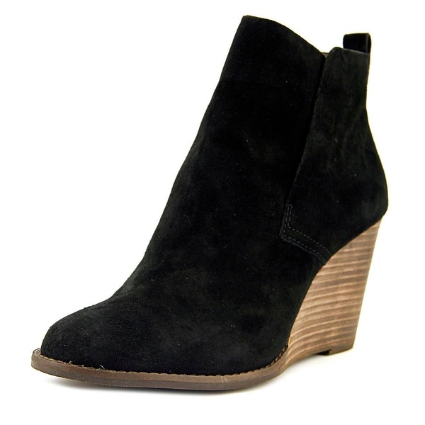 Lucky Brand Yameena Round Toe Suede Ankle Boot
