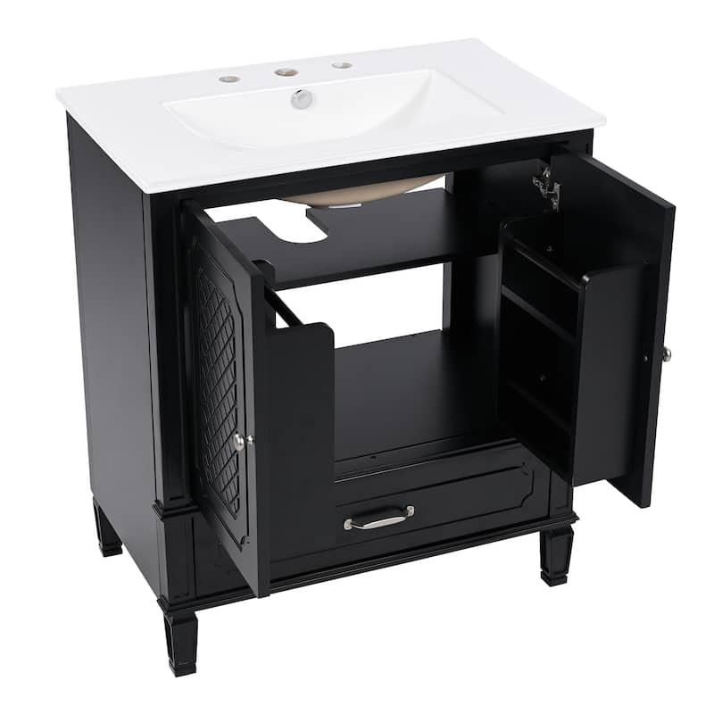 Christopher Knight Home 30" Bathroom Vanity with Storage Solution