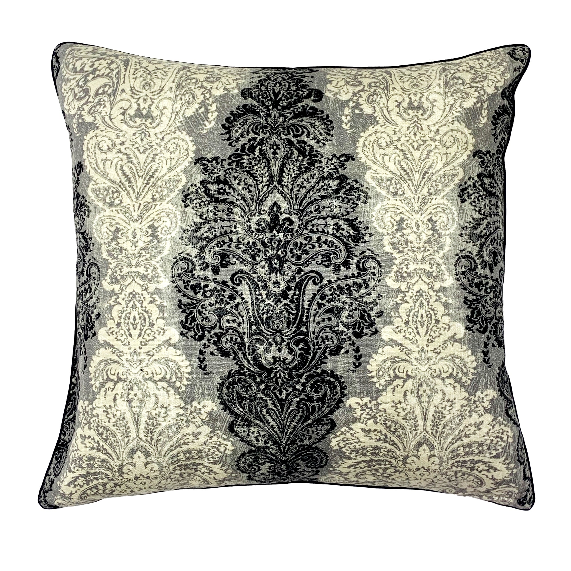 Black chenille throw on sale pillows