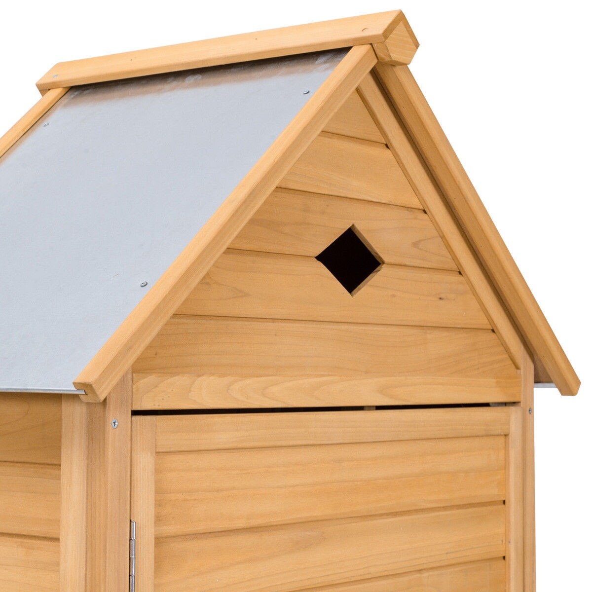 Shop Gymax Wooden Outdoor Garden Storage Shed Storage Hutch Shed