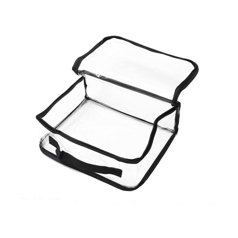 Handbag Dust Bags, PVC Clear Dustproof Purse Handbag Cover, Black