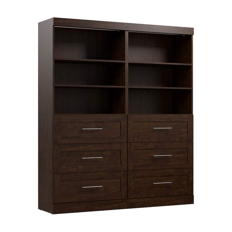 Pur 72W Closet Organizer with Drawers by Bestar