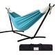 preview thumbnail 66 of 86, Double Cotton Hammock with Space Saving Steel Stand