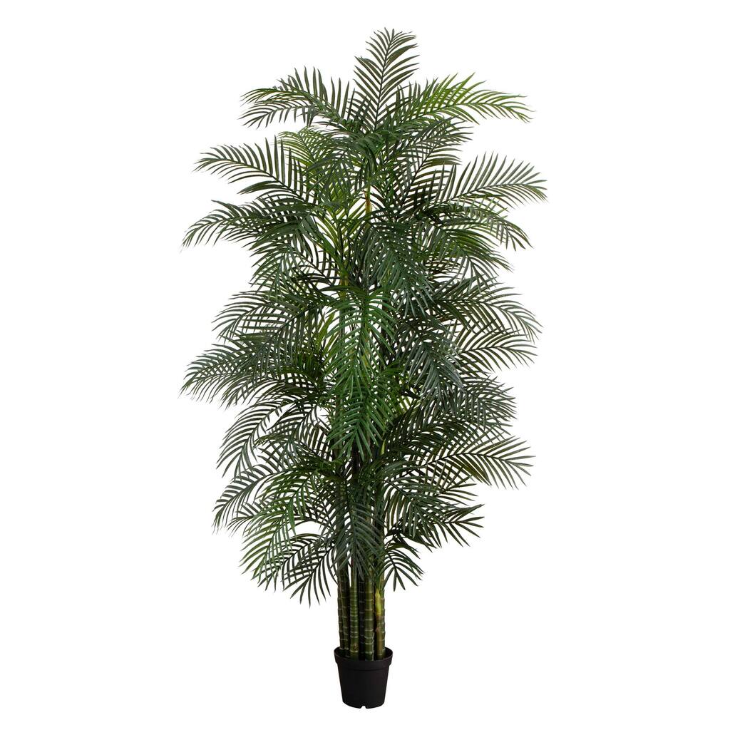 10' UV Resistant Artificial Areca Palm Tree (Indoor/Outdoor) - Green