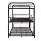 preview thumbnail 4 of 2, Black Twin over Twin Metal Bunk Bed with Fence for Kids