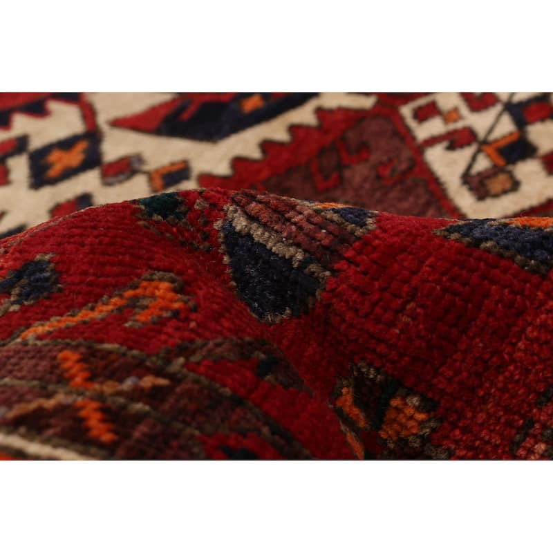 ECARPETGALLERY Hand-knotted Kayseri Vintage Red Wool Rug - 4'10 x 6'7