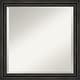 preview thumbnail 20 of 27, Beveled Wood Wall Mirror - Rustic Pine Black Narrow Frame