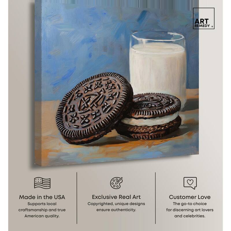 Ode to the Oreo Canvas by Art Remedy, Gallery Wrapped