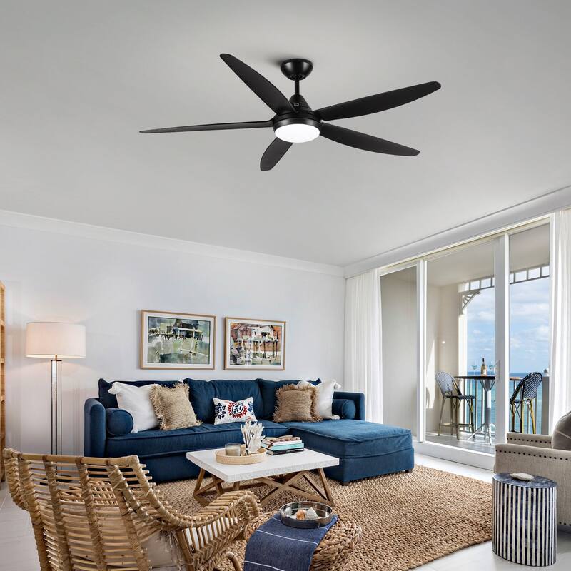 56" Ceiling Fan Light with Remote Control