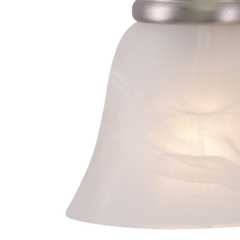 Standford 3 Light Brushed Nickel Bathroom Vanity Fixture - 19-in W x 7-in H x 7-in D