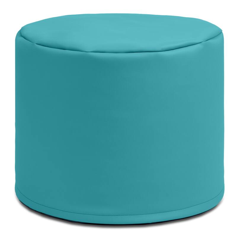 Jaxx Spring Modular Pouf Classroom Bean Bag Seat, Premium Vinyl - Turquoise