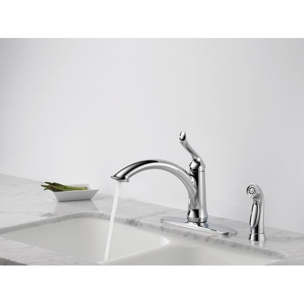Shop Delta 4453 Dst Linden Kitchen Faucet With Side Spray And