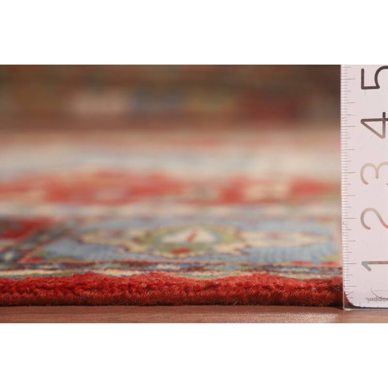 Tribal Geometric Ziegler Area Rug Hand-Knotted Oriental Wool Carpet - 7'10"x 9'8"