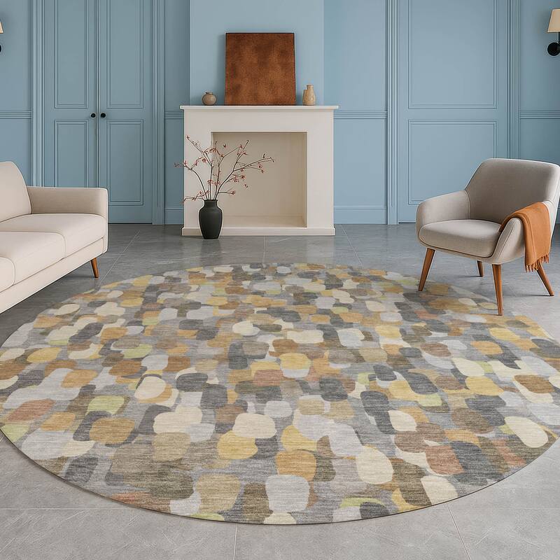 Machine Washable Indoor/ Outdoor Contemporary Drew Chantille Rug