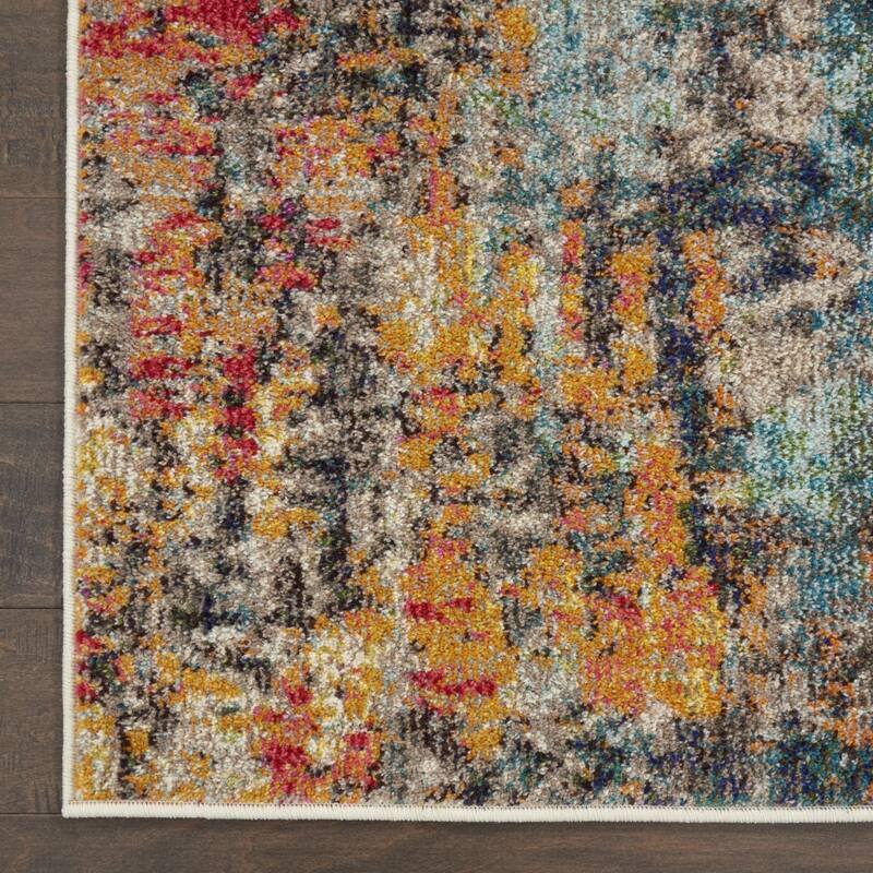 Abstract Modern Non Skid Stain Resistant Area Rug - 115' X '79' X '0.5