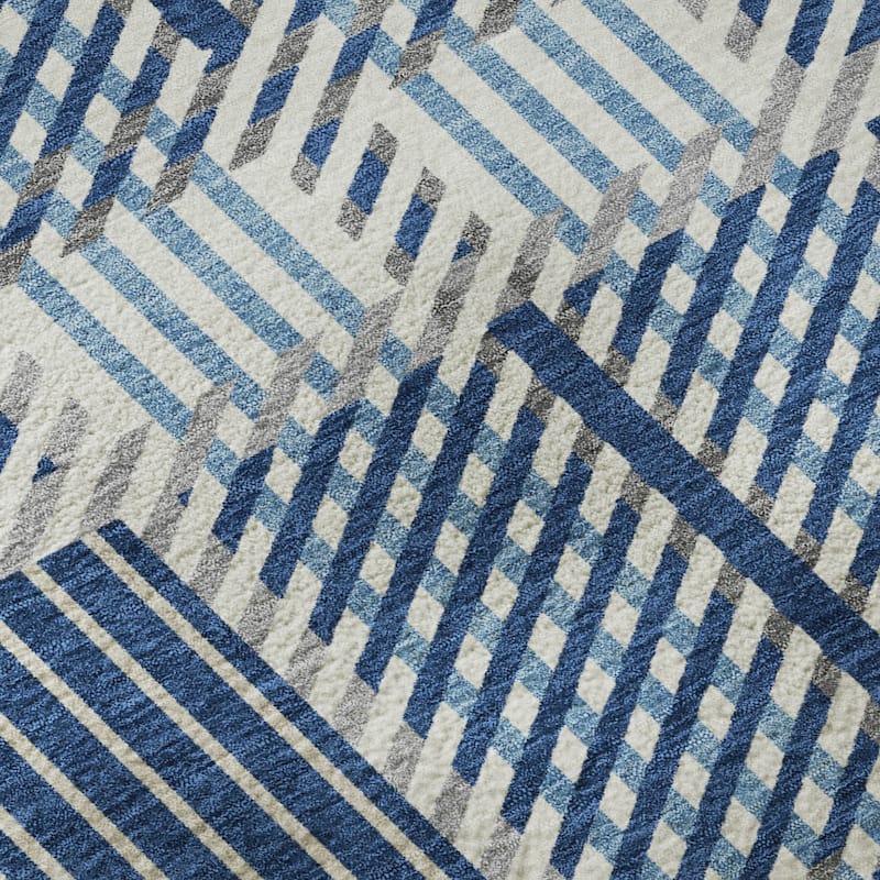 Premium Washable Super Soft Modern Plaid Mayfield Rug