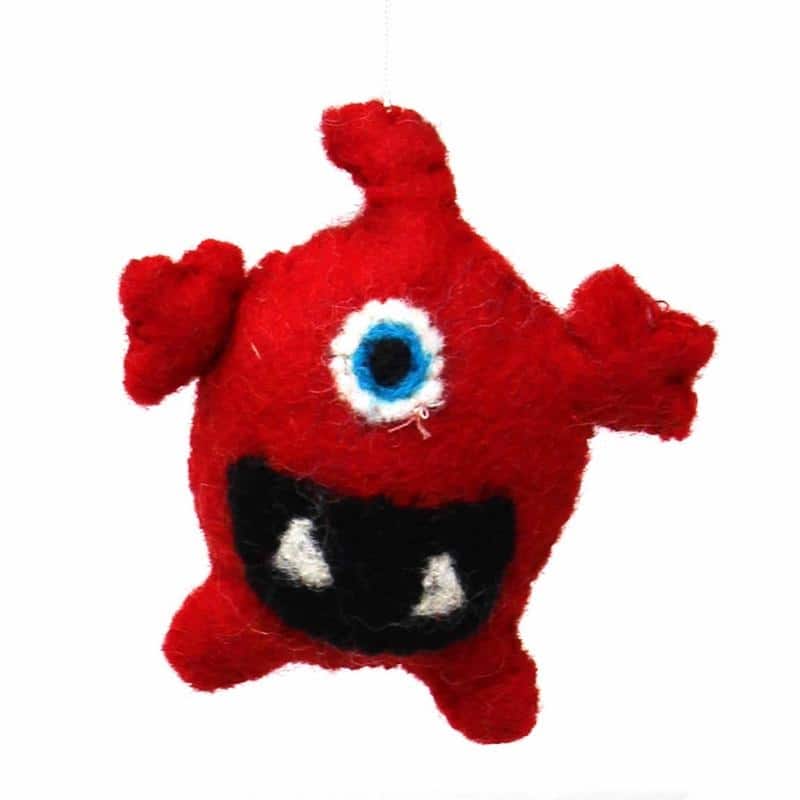 Handmade Felt Monster Mobile (Nepal)
