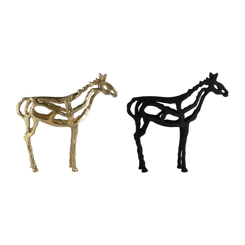 Sagebrook Home Metal Horse Illusion Sculpture - 15" x 4" x 14"