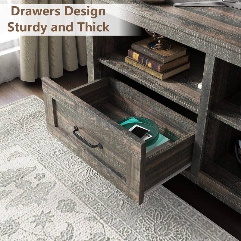 WESOME 70in TV Stand Home Cabinet with Drawers/Shelves/Doors for Living Room Bedroom - 70inch