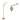 Pineapple 61.5" Classic Iron LED Floor Lamp, Transitional Gold with Blue and White by JONATHAN  Y