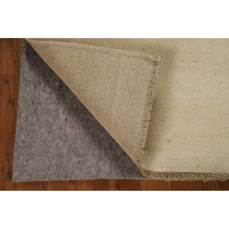 Modern Gabbeh Oriental Rug Hand-Knotted Foyer Wool Carpet - 2'8"x 3'11"