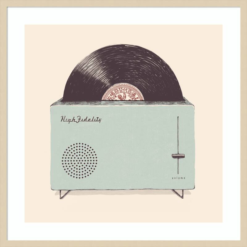 High Fidelity by Florent Bodart Wood Framed Wall Art Print