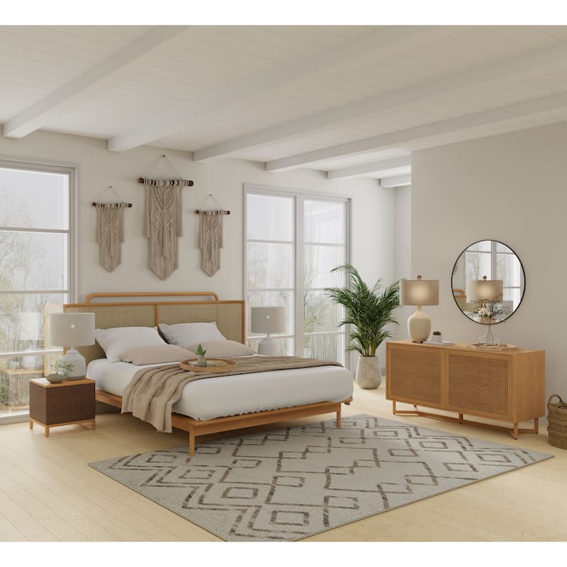 Loomaknoti Taytum Rocey White Area Rug