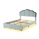 preview thumbnail 26 of 28, Full Princess Platform Bed with LED Lights and Storage Drawers