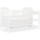 preview thumbnail 1 of 8, Dream On Me Anna 4 in 1 Full Size Crib and Changing Table Combo White