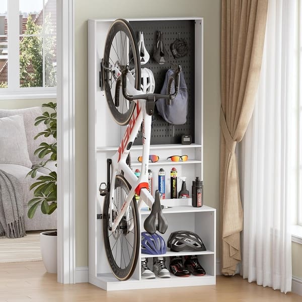 Rack A Velo Mural Sttoraboks Bike Storage Rack With Shelf, Bike