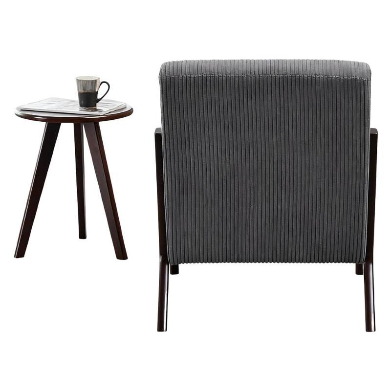 Mid-Century Modern Accent Chair&Coffee Table Set, Suitable for Living Rooms and Bedroom Relaxation Areas