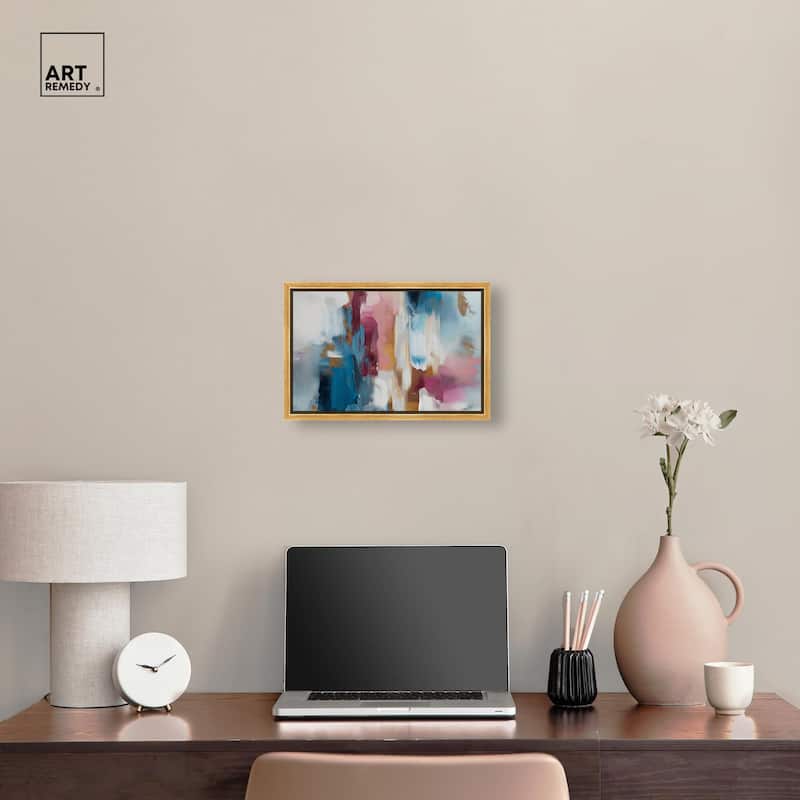 Rosy and Ocean Hues II Canvas by Art Remedy