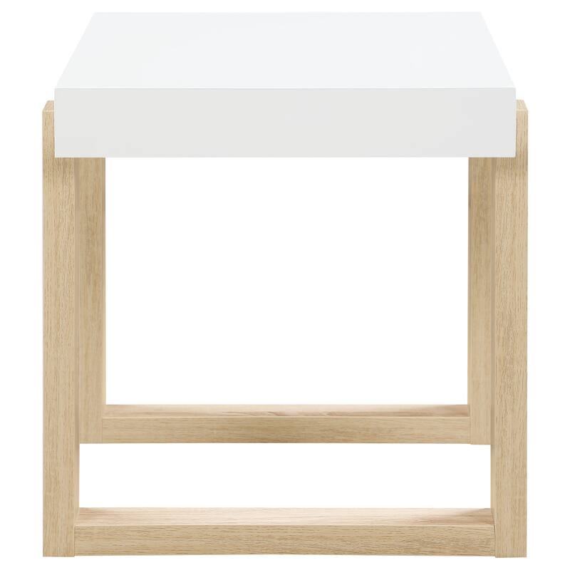 Pala Coffee And End Table Set White High Gloss