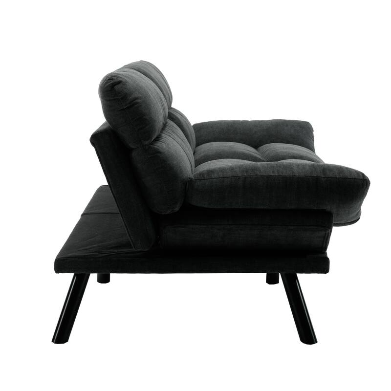 70.08" Teddy Fabric 2-Seater Loveseat Sofa with Thick Cushions, Metal Legs, and 600LB Weight Capacity