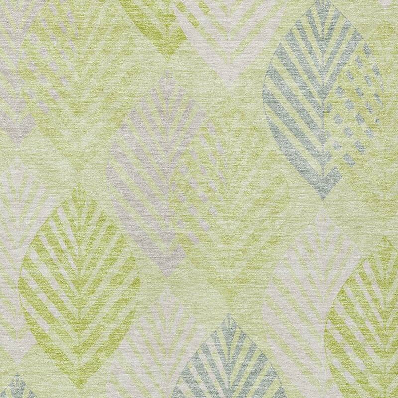 HomeRoots Floral Transitional Rectangle Outdoor Rug