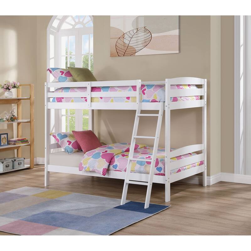 Modern Transition Bunk Bed Slat Design Assembled And Oval Nuts - Gray