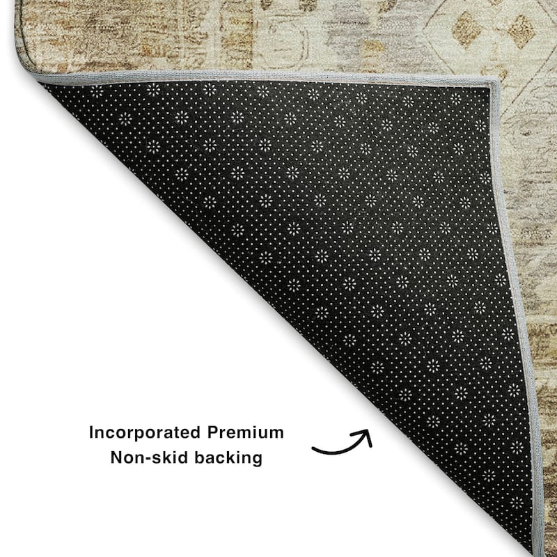 Premium Washable Super Soft Vintage Traditional Mayfield Rug