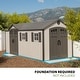 preview thumbnail 5 of 10, Lifetime 17.5 FT x 8 FT Outdoor Storage Shed